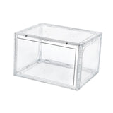 Maxbell Free Standing Shoe Box Space Saving Stackable Display Case Transparent