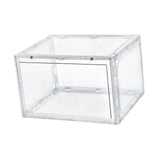 Maxbell Free Standing Shoe Box Space Saving Stackable Display Case Transparent
