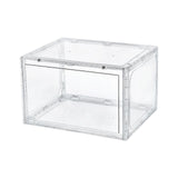 Maxbell Free Standing Shoe Box Space Saving Stackable Display Case Transparent
