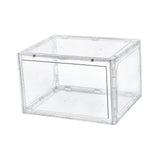 Maxbell Free Standing Shoe Box Space Saving Stackable Display Case Transparent