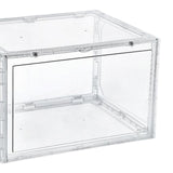 Maxbell Free Standing Shoe Box Space Saving Stackable Display Case Transparent