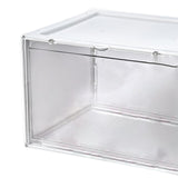 Maxbell Free Standing Shoe Box Space Saving Stackable Display Case White