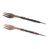 Maxbell Multipurpose Retro Style Fork Professional Fork Tools 6.5" Long Foil Puncher Bronze