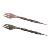 Maxbell Multipurpose Retro Style Fork Professional Fork Tools 6.5" Long Foil Puncher Bronze