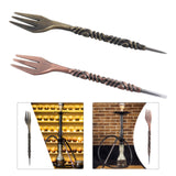 Maxbell Multipurpose Retro Style Fork Professional Fork Tools 6.5" Long Foil Puncher Bronze