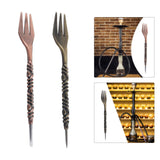Maxbell Multipurpose Retro Style Fork Professional Fork Tools 6.5" Long Foil Puncher Bronze