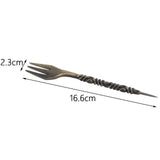 Maxbell Multipurpose Retro Style Fork Professional Fork Tools 6.5" Long Foil Puncher Bronze