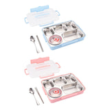 Maxbell Hermetic Lunch Box Portable for Office Traveling Work Blue