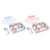Maxbell Hermetic Lunch Box Portable for Office Traveling Work Blue