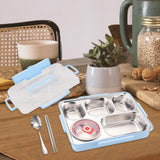 Maxbell Hermetic Lunch Box Portable for Office Traveling Work Blue