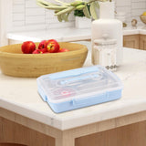 Maxbell Hermetic Lunch Box Portable for Office Traveling Work Blue