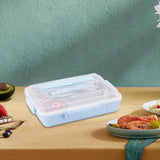 Maxbell Hermetic Lunch Box Portable for Office Traveling Work Blue