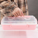 Maxbell Hermetic Lunch Box Portable for Office Traveling Work Pink