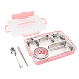 Maxbell Hermetic Lunch Box Portable for Office Traveling Work Pink
