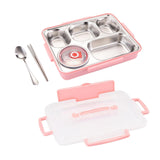 Maxbell Hermetic Lunch Box Portable for Office Traveling Work Pink