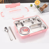Maxbell Hermetic Lunch Box Portable for Office Traveling Work Pink