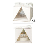 Maxbell 2Pcs Cake Carrier Holder Handle Transparent for Transporting Cakes Pies 6in