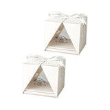 Maxbell 2Pcs Cake Carrier Holder Handle Transparent for Transporting Cakes Pies 8Inch