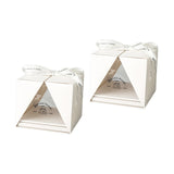 Maxbell 2Pcs Cake Carrier Holder Handle Transparent for Transporting Cakes Pies 8Inch
