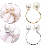 Maxbell 10Pcs U Shape Napkin Rings Elegant for Thanksgiving Baby Shower Farmhouse Aureate