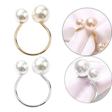 Maxbell 10Pcs U Shape Napkin Rings Elegant for Thanksgiving Baby Shower Farmhouse Aureate
