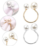 Maxbell 10Pcs U Shape Napkin Rings Elegant for Thanksgiving Baby Shower Farmhouse Aureate