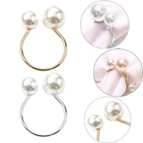 Maxbell 10Pcs U Shape Napkin Rings Elegant for Thanksgiving Baby Shower Farmhouse Aureate