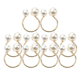 Maxbell 10Pcs U Shape Napkin Rings Elegant for Thanksgiving Baby Shower Farmhouse Aureate