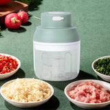 Maxbell Portable Electric Garlic Chopper Mincer Kitchen Gadgets for Vegetable Fruits Green