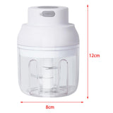 Maxbell Portable Electric Garlic Chopper Mincer Kitchen Gadgets for Vegetable Fruits White