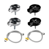 Maxbell Automatic Faucet Cup Washer Multi Angle Spray Washing Rinser for Bar Accs Argent