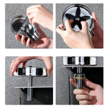 Maxbell Automatic Faucet Cup Washer Multi Angle Spray Washing Rinser for Bar Accs Argent