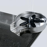 Maxbell Automatic Faucet Cup Washer Multi Angle Spray Washing Rinser for Bar Accs Argent