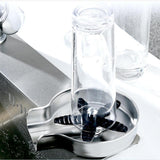 Maxbell Automatic Faucet Cup Washer Multi Angle Spray Washing Rinser for Bar Accs Argent