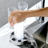 Maxbell Automatic Faucet Cup Washer Multi Angle Spray Washing Rinser for Bar Accs Argent