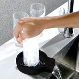 Maxbell Automatic Faucet Cup Washer Multi Angle Spray Washing Rinser for Bar Accs Black