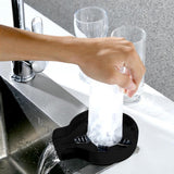 Maxbell Automatic Faucet Cup Washer Multi Angle Spray Washing Rinser for Bar Accs Black
