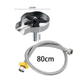 Maxbell Automatic Faucet Cup Washer Multi Angle Spray Washing Rinser for Bar Accs Argent  with Hose