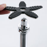 Maxbell Automatic Faucet Cup Washer Multi Angle Spray Washing Rinser for Bar Accs Argent  with Hose