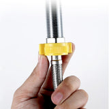Maxbell Automatic Faucet Cup Washer Multi Angle Spray Washing Rinser for Bar Accs Argent  with Hose