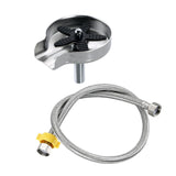 Maxbell Automatic Faucet Cup Washer Multi Angle Spray Washing Rinser for Bar Accs Argent  with Hose