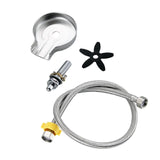 Maxbell Automatic Faucet Cup Washer Multi Angle Spray Washing Rinser for Bar Accs Argent  with Hose