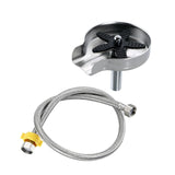 Maxbell Automatic Faucet Cup Washer Multi Angle Spray Washing Rinser for Bar Accs Argent  with Hose
