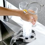 Maxbell Automatic Faucet Cup Washer Multi Angle Spray Washing Rinser for Bar Accs Argent  with Hose