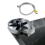 Maxbell Automatic Faucet Cup Washer Multi Angle Spray Washing Rinser for Bar Accs Argent  with Hose