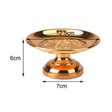 Maxbell Buddha Offering Tray Decoration Altar Supplies Rituals Smudging Decor 5 inch