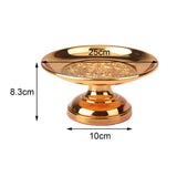 Maxbell Buddha Offering Tray Decoration Altar Supplies Rituals Smudging Decor 10 inch
