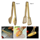 Maxbell Kitchen Tongs Stainless Steel Salad Tongs for Vegetables Barbecue Style A