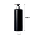 Maxbell Dispenser Bottle Liquid Container Emulsion Bottle for Bathroom Laundry Room Argent