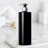 Maxbell Dispenser Bottle Liquid Container Emulsion Bottle for Bathroom Laundry Room Argent